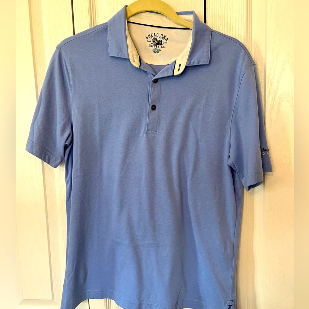 ⛳️ Ahead Disney Golf shirt size small blue